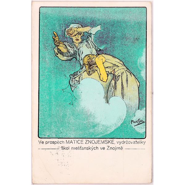 Art Nouveau - Mucha-33, Postcard  1922 [186018]