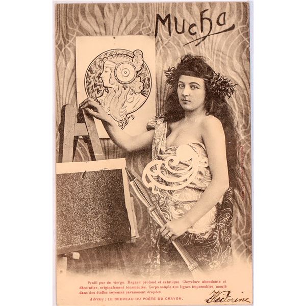 Art Nouveau - Mucha-38, Postcard  c1903 [186023]