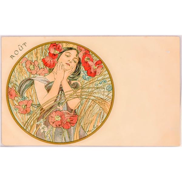 Art Nouveau - Mucha-5, Postcard  1899-1900 [185880]