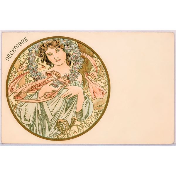 Art Nouveau - Mucha-7, Postcard  1899-1900 [185882]