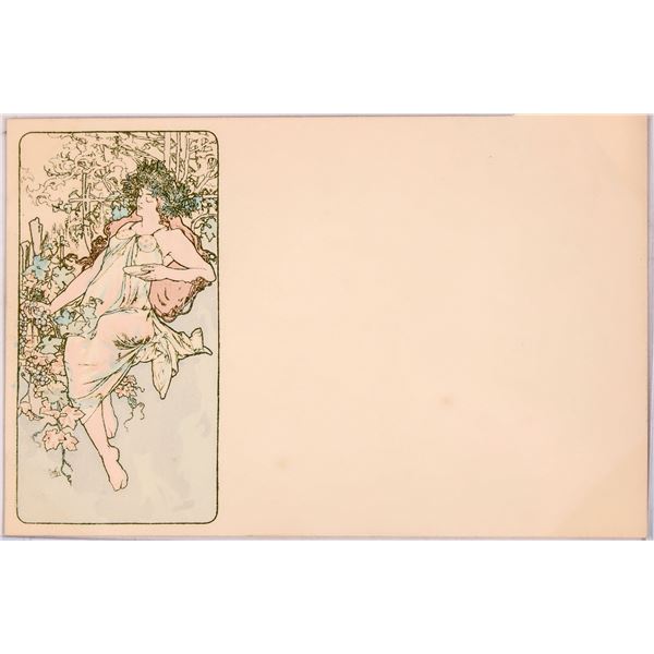 Art Nouveau - Mucha-9, Postcard  1900 [185884]