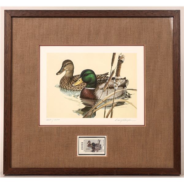 Hayden Signed Print: Texas State Duck Stamp 1981 [180277]