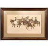 Image 1 : Galli, Stanley Serigraph: California Wedding Procession 1982 - Framed [184055]