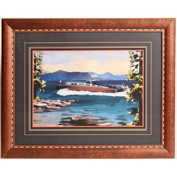 Bailey, Paul Painting: Boat on Lake - Framed [184069]
