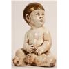 Image 1 : Painted Sculpture of Seated Baby Girl [184036]