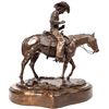 Image 1 : Cowboy on Horse Bronze by B. Kay, Rare [193663]