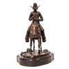 Image 2 : Cowboy on Horse Bronze by B. Kay, Rare [193663]