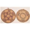 Image 1 : Vintage African Polychrome Woven Trays [186528]