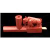 Image 2 : Peace Pipe with Standing Buffalo Pipestone Bowl, Large [170797]