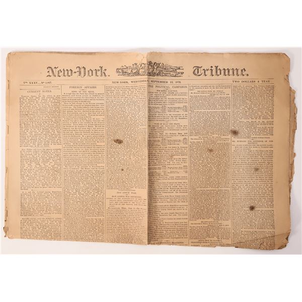 New York Tribune, Custer Massacre Article, 1876 [187297]