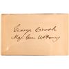 Image 1 : Custer:  Major General Crook US Army Signature [181552]