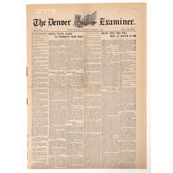 Butch Cassidy's Wild Bunch Train Robbery Newspaper [193674]