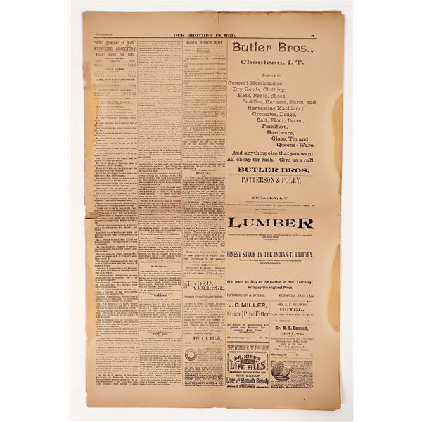 Our Brother in Red Newspaper, 1889, Hanging Judge Isaac Parker [193863]