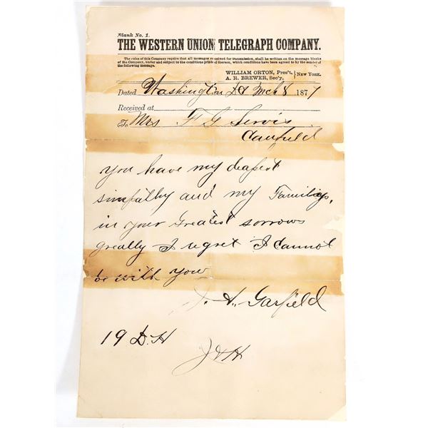 Garfield Surrogate Signed Telegram