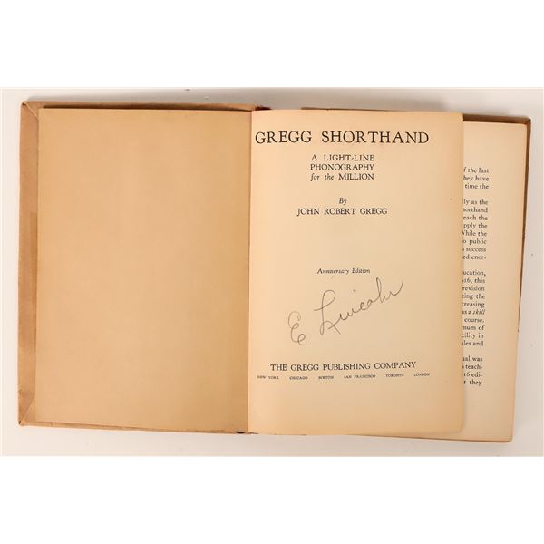 JFK's Secretary's Signed Shorthand Book [186349]