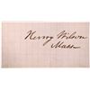 Image 1 : Vice President-Henry Wilson Cut Square Autograph [184150]
