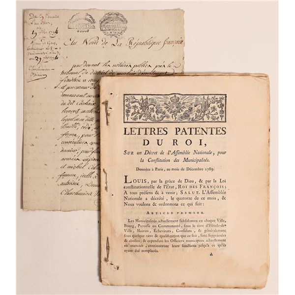 French Revolution Letters (2) [183264]