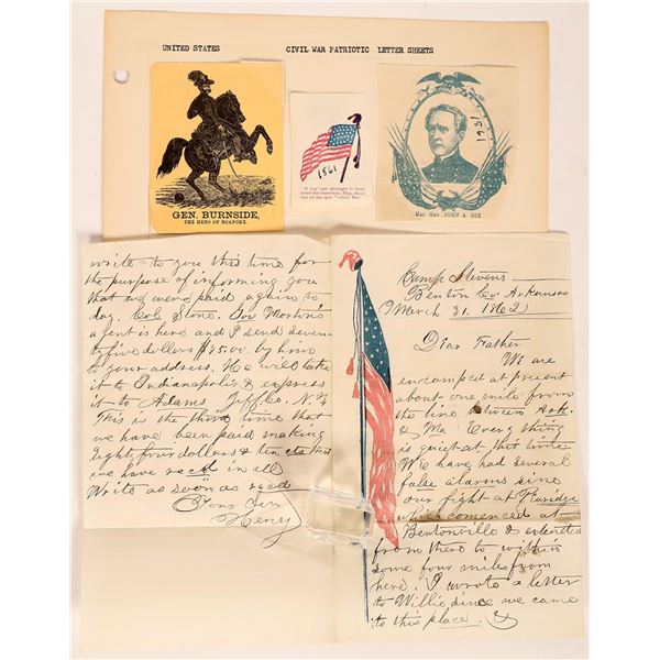 Civil War Patriotic Lettersheet [182470]