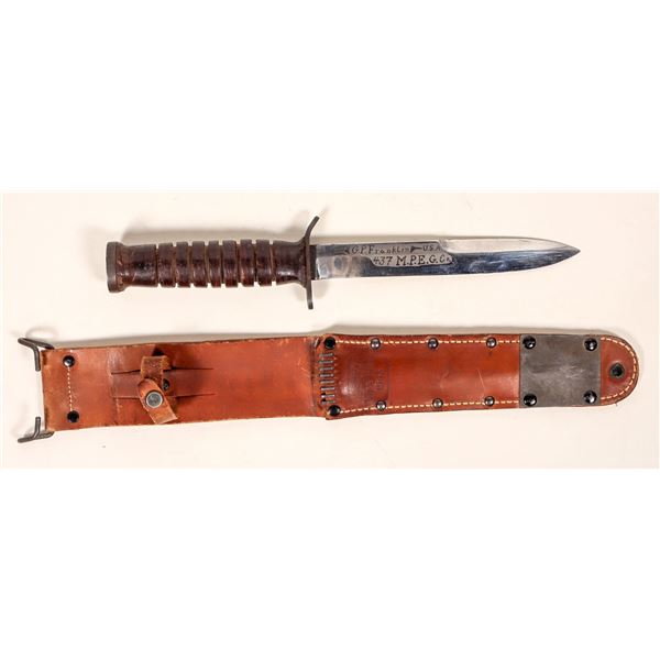 US M3 Fighting Knife with Viner Sheath dated 1943  [191767]