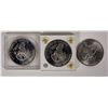 Image 2 : Silver Eisenhower Dollars 1971-S (3) [193818]