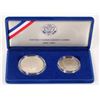 Image 1 : U. S. Liberty Coins: Statue of Liberty Silver Dollar & Half [193804]