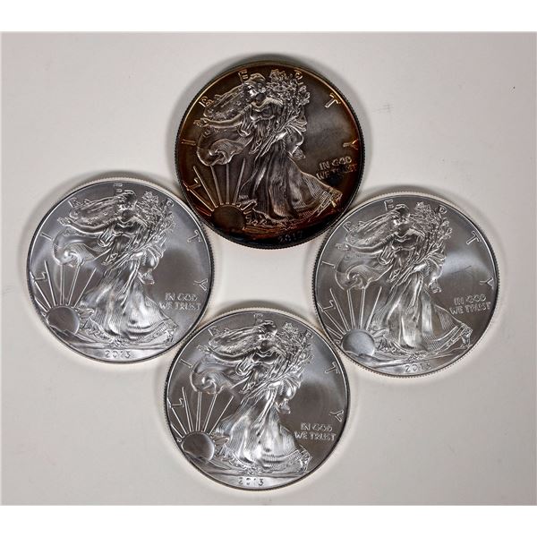 U. S. Silver Eagle Dollars (4) [193821]