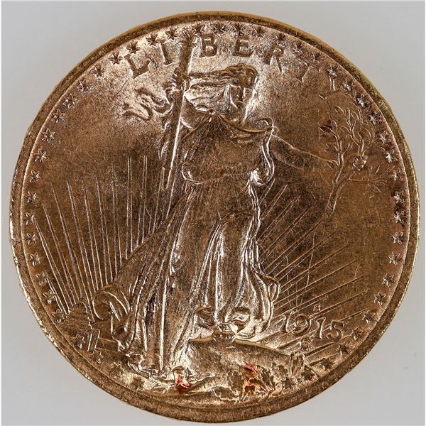 U.S. Saint Gaudens $20 Gold Piece: 1915-S [193827]