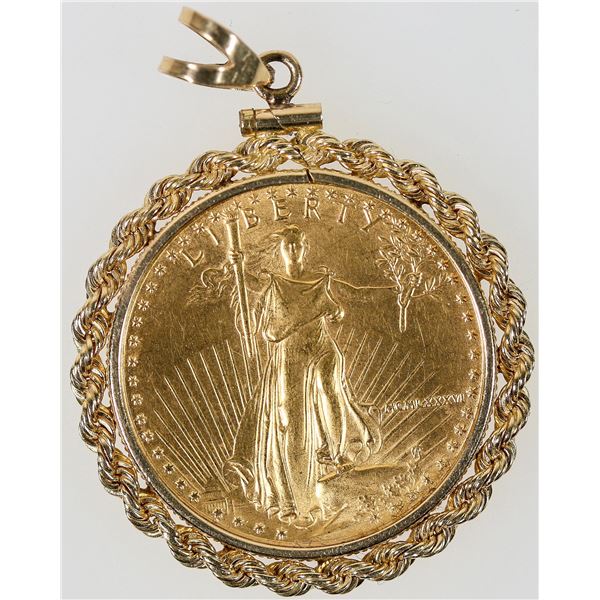 U. S. Gold American Eagle $25 Piece: 1986 with Bezel [193825]
