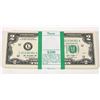 Image 1 : $2 Bills: Crisp Uncirculated Pack (100) [193814]