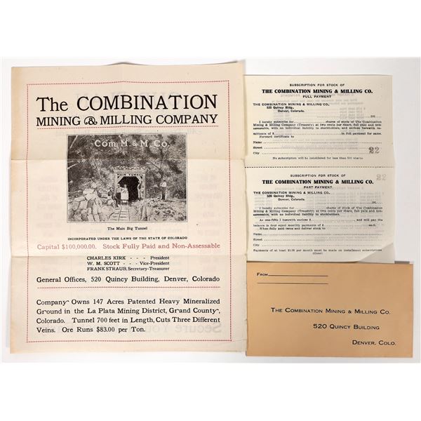 Combination Mining & Milling Prospectus etc. [194115]