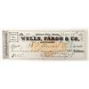 Image 1 : Owyhee Mining Co. Wells, Fargo & Co. Check, 1871 [193660]