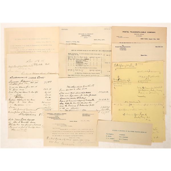 Bullfrog Mining Co. Correspondence, 1900-1910 [190918]