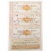 Image 1 : D L Bliss Signature on 4 Checks, 1878 [193746]