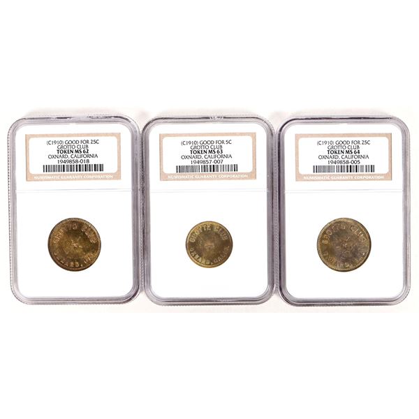 Grotto Club Uncirculated Tokens (3) [192134]