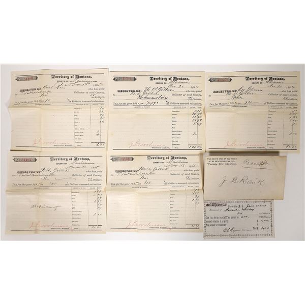 Montana Territory Tax Receipts, 6 [194116]
