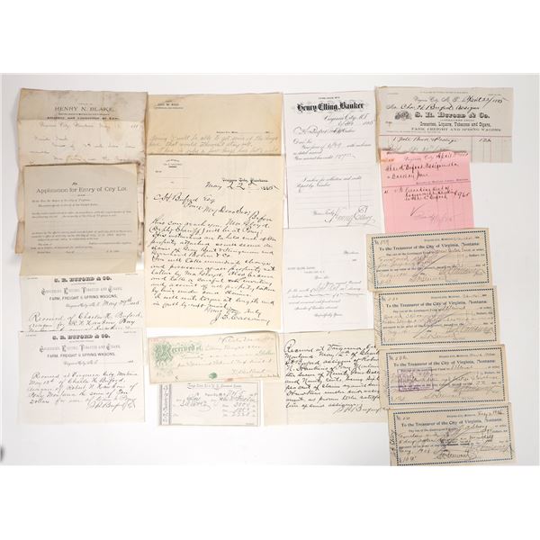 Virginia City Ephemera Group, 17, 1880's-1900's [194088]