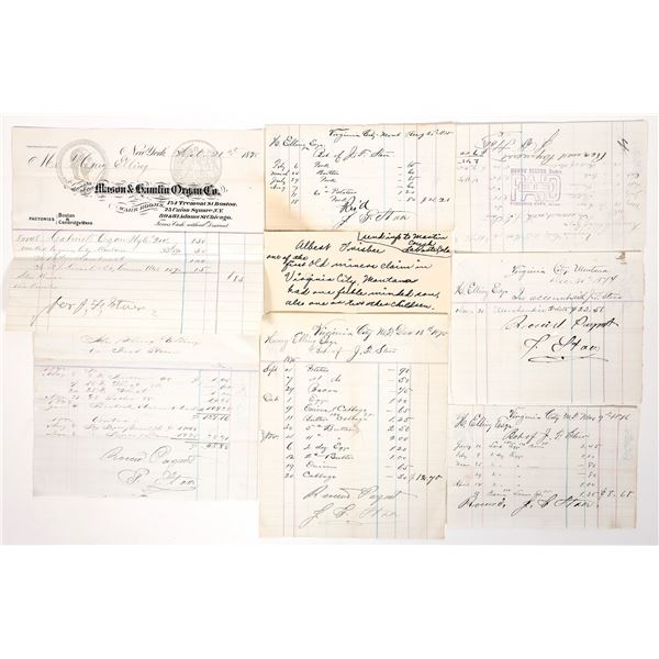 Virginia City, Montana Ephemera Group, 1874-1876 [193627]