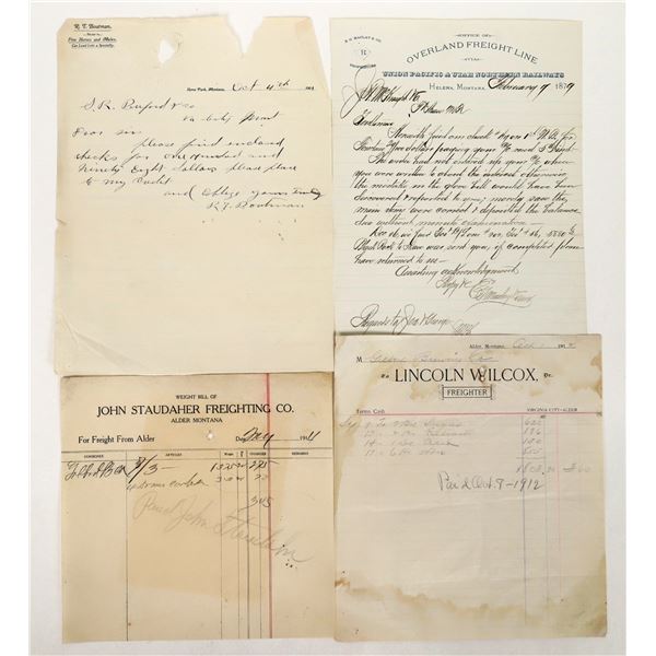 Montana Freight Ephemera, 1879-1914 [193683]