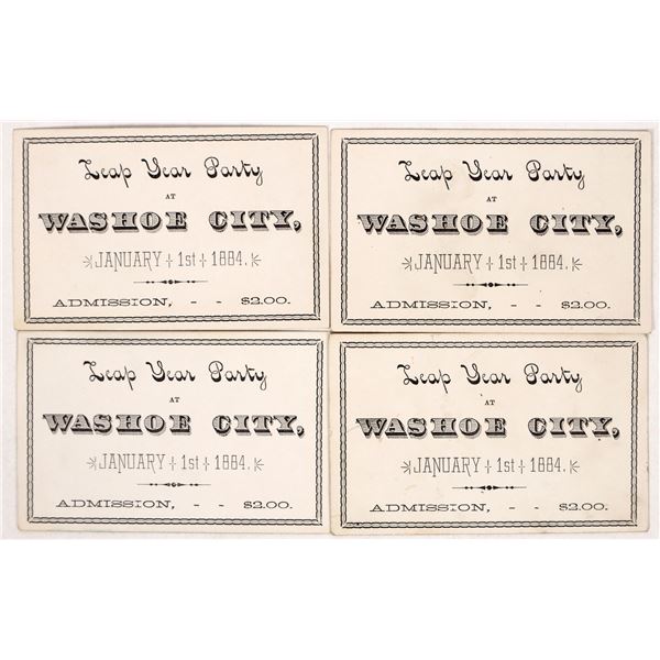 Washoe City Leap Year Party 1884 Tickets, 4 [192066]