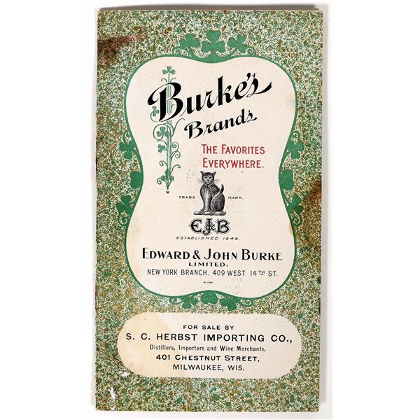 Burke's Beer Pictorial Advertising Booklet [194109]