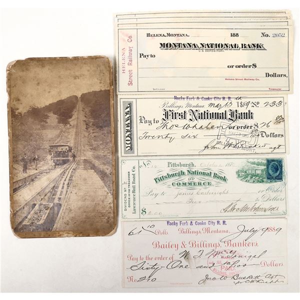 Railroad Checks and a RR Photo [193740]