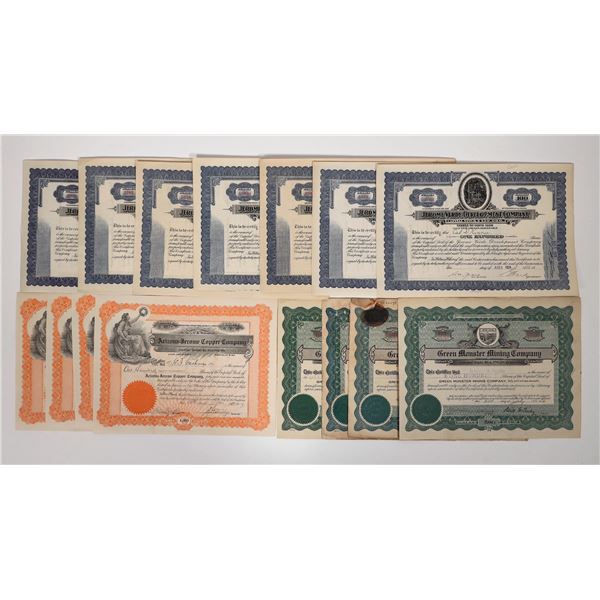 Jerome Mining Stocks, 3 Different with Dupes, 15 [194067]