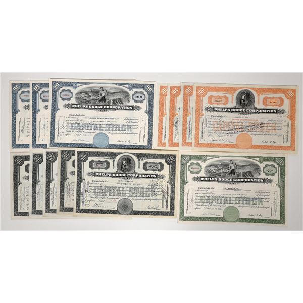 Phelps Dodge Stocks, 4 Different, 13 [194099]