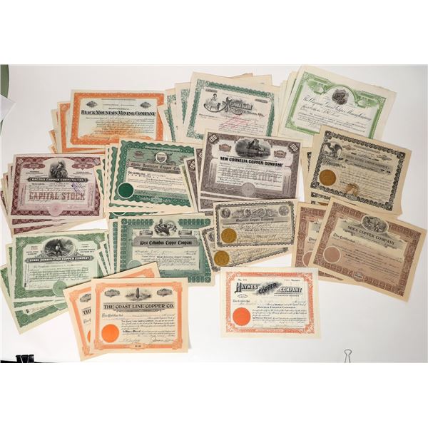 Arizona Copper Mining Stocks, 15 Different with Dupes, 54 [194071]