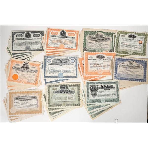 Arizona Mining Stocks in Bulk, 90 Total [194073]