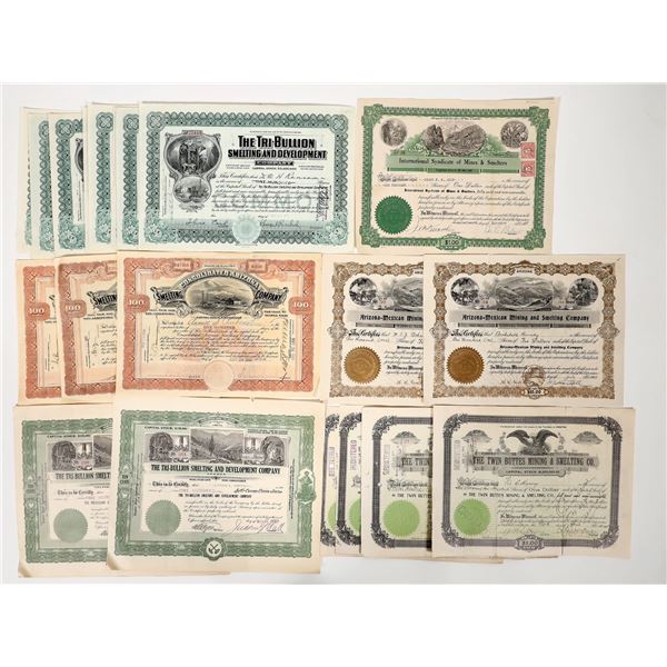 Arizona Smelter Stocks, 22 Total [194103]