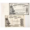 Image 1 : Tuolumne & Calaveras County Water Company Stock Certificates (2) [192966]