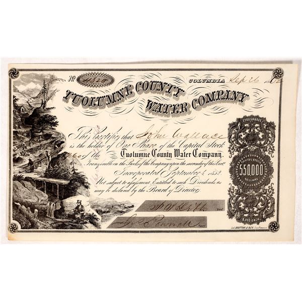 Tuolumne County Water Co. Stock w/ Key Issuee [192203]