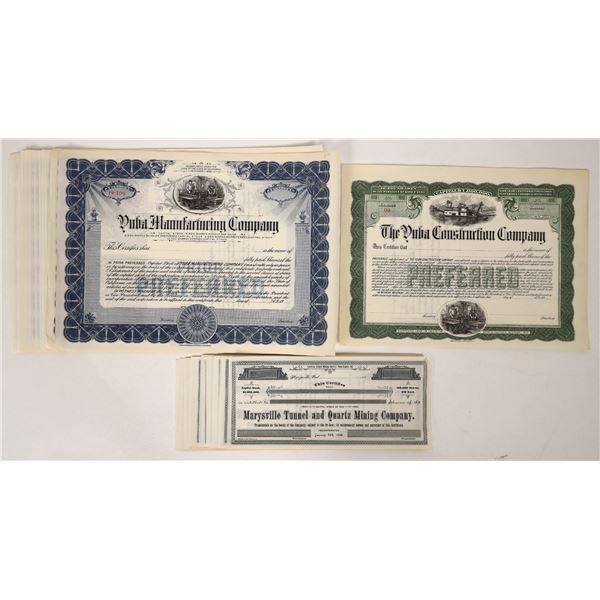 Yuba County  Stock Certificates (44) [192714]