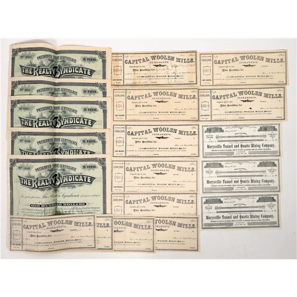 California Stocks Group 1878-1897 [191908]